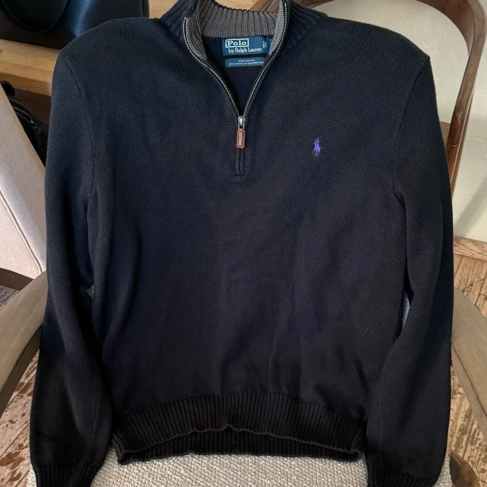Polo Ralph Lauren Quarter Zip Sweater Large
